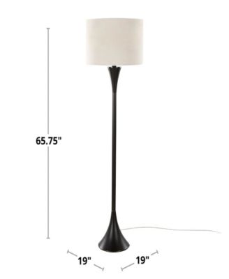 65" Metal Lenuxe Contemporary Floor Lamp