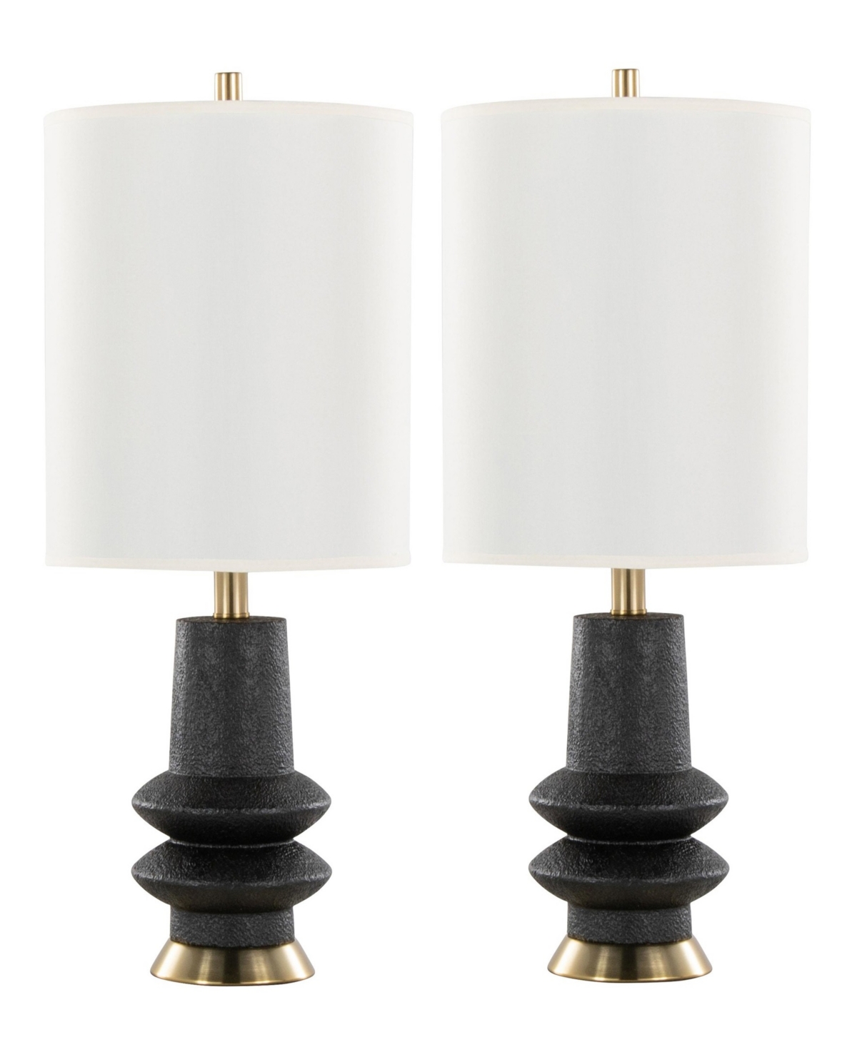 Lumisource 26" Polyresin Lloyd Contemporary Table Lamp, Set of 2