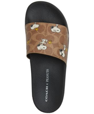 【直営店】coach★X PEANUTS ユーデル スポーツ スライド ladies COACH OUTLET｜【COACH X PEANUTS】ユーデル スポーツ スライド