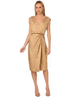 Women's Foil Woven Midi Dress