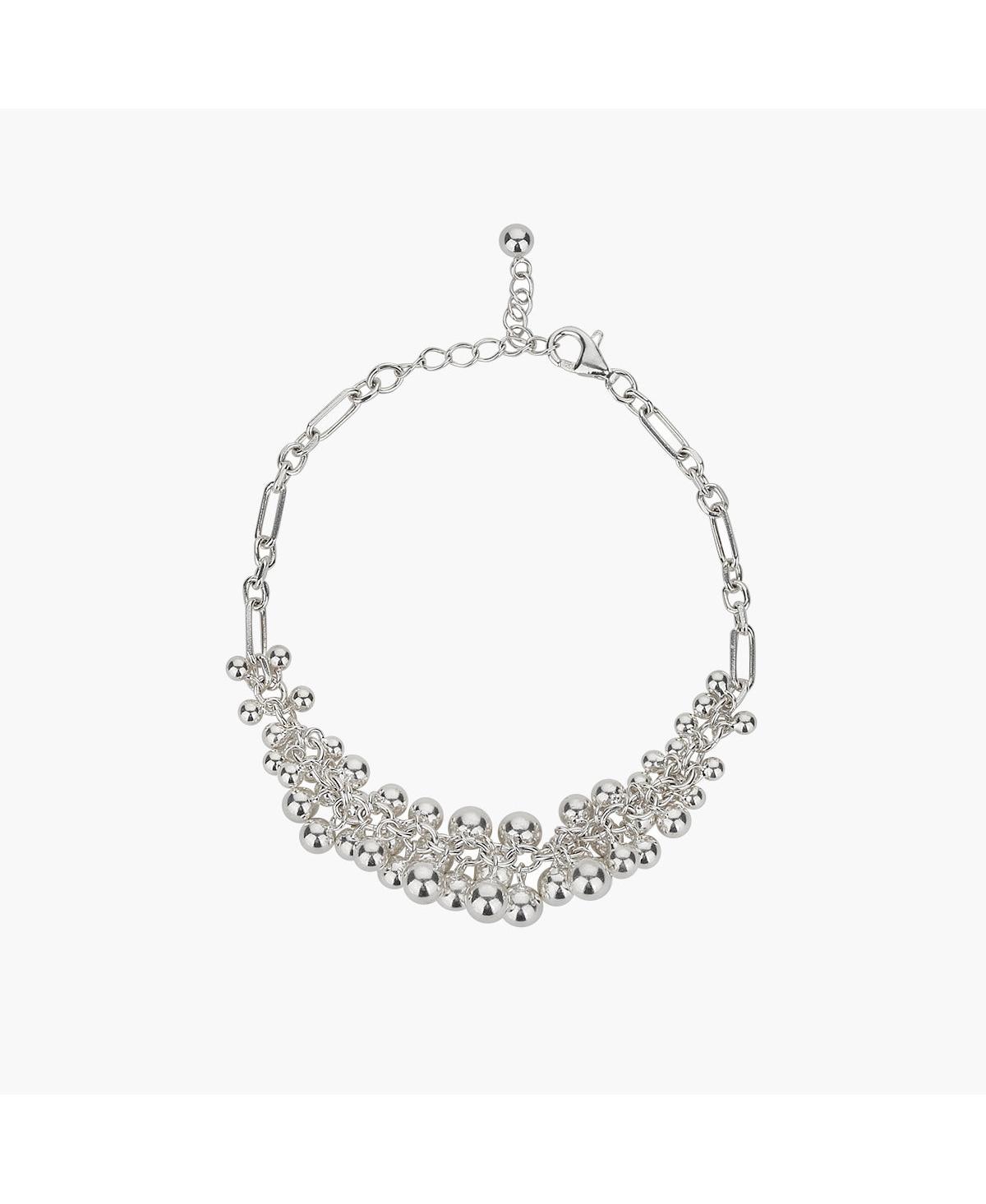 Sterling Silver Vivienne Statement Bouquet Chain Bracelet