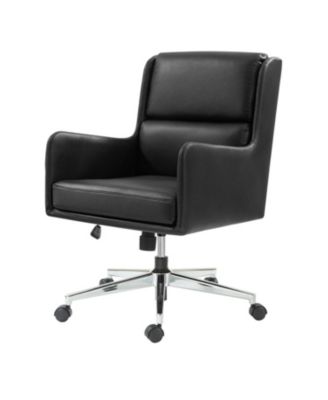 Zaysean Modern Faux Leather Tilting Executive Office Chair