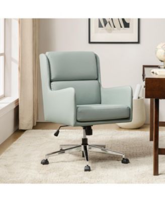 Zaysean Modern Faux Leather Tilting Executive Office Chair