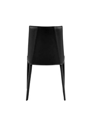 Faux Leather Dining Chair with Armless Design for Kitchen or Dining Room