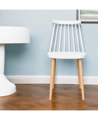 Durable Windsor Back Dining Chair Metal and Plastic Design for Everyday Use