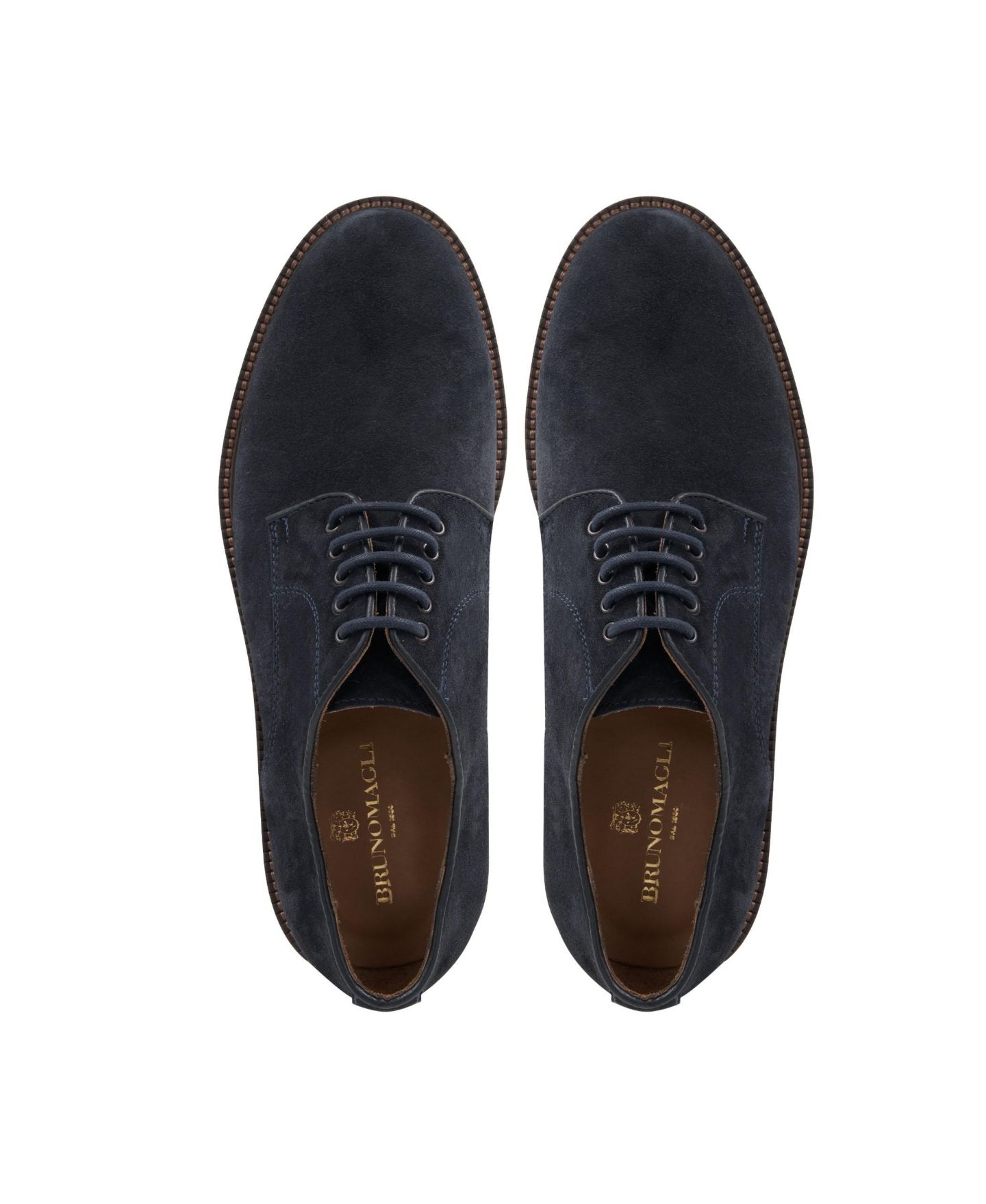 Обувь Bruno Magli Men's Dario Lace Up Dress Shoe, цвет: Тёмно-синий замшевый — фото 5