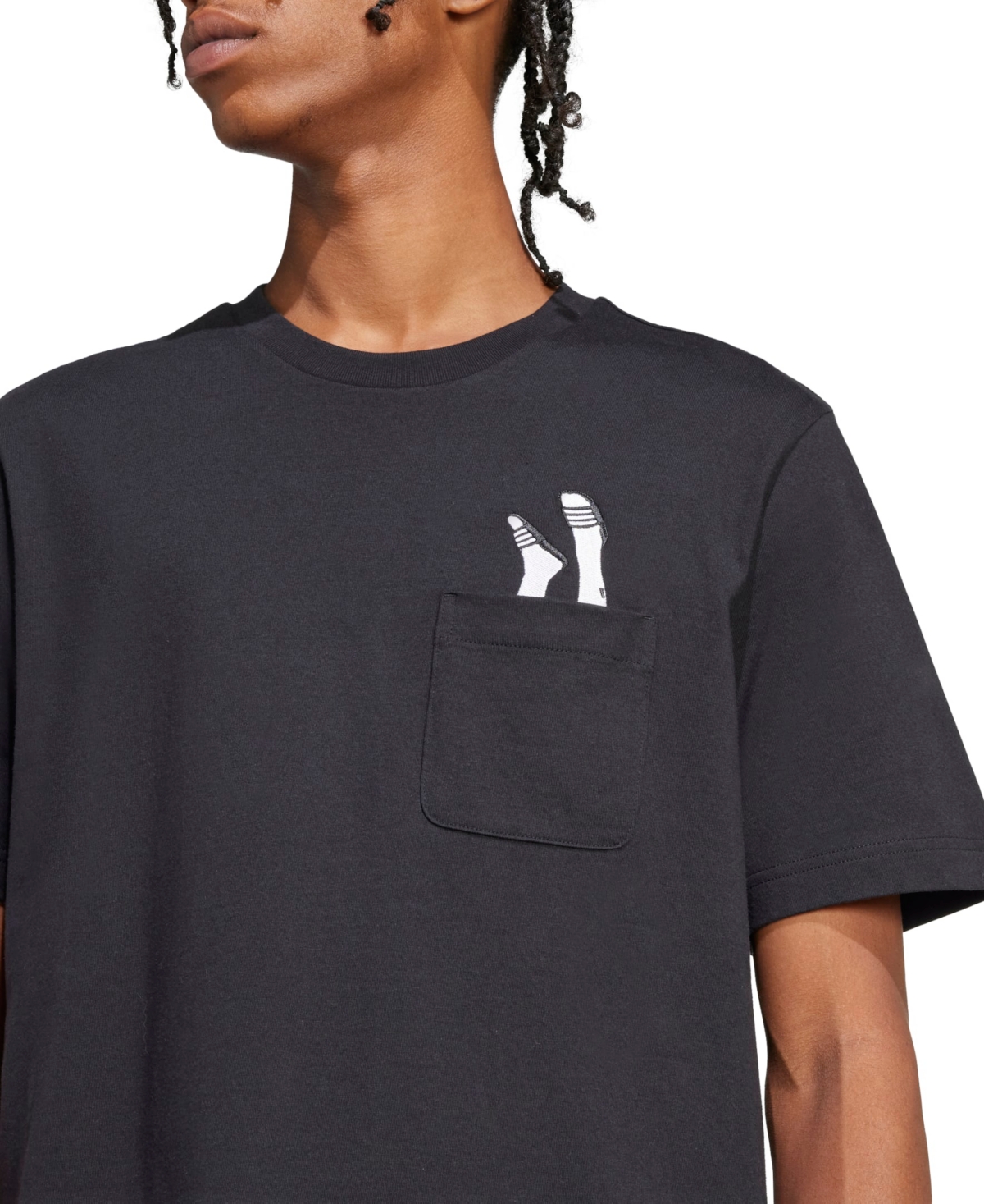 Adidas Originals Men's Lounge Slides Graphic Pocket T-shirt