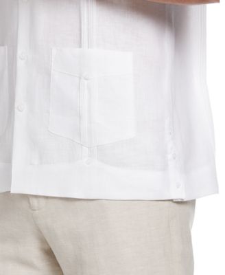 Men's 100% Linen Short Sleeve 4 Pocket Guayabera Shirt