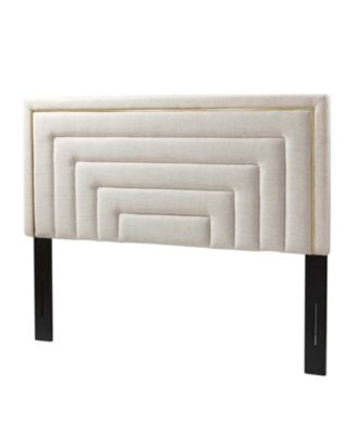 Fabius Contemporary Upholstered Tufted Headboard with Adjustable Wall-Mounted Silent Support Feet - Queen