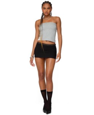 Women's Built In Bra Grommet Tube Top