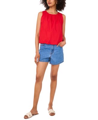 Women's Cotton Sleeveless Bubble Top