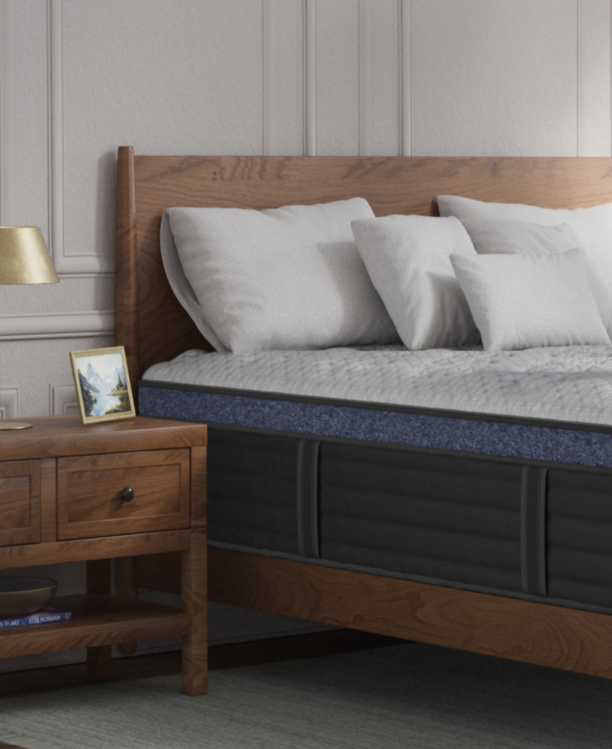 Brooklyn Bedding Helix Midnight Luxe 13.5" Medium Firm Euro Pillow Top Mattress