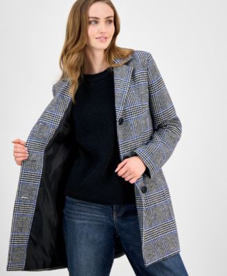 Juniors' Single-Breasted Walker Coat