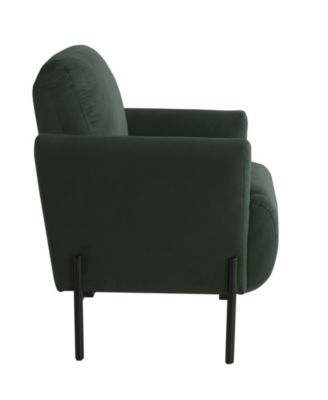 35.3" Velvet Kyoto Accent Chair