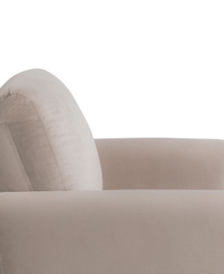 35.3" Velvet Kyoto Accent Chair