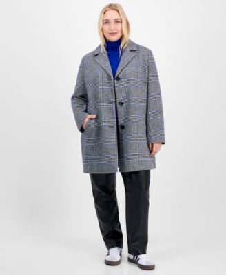 Trendy Plus Size Single-Breasted Walker Coat