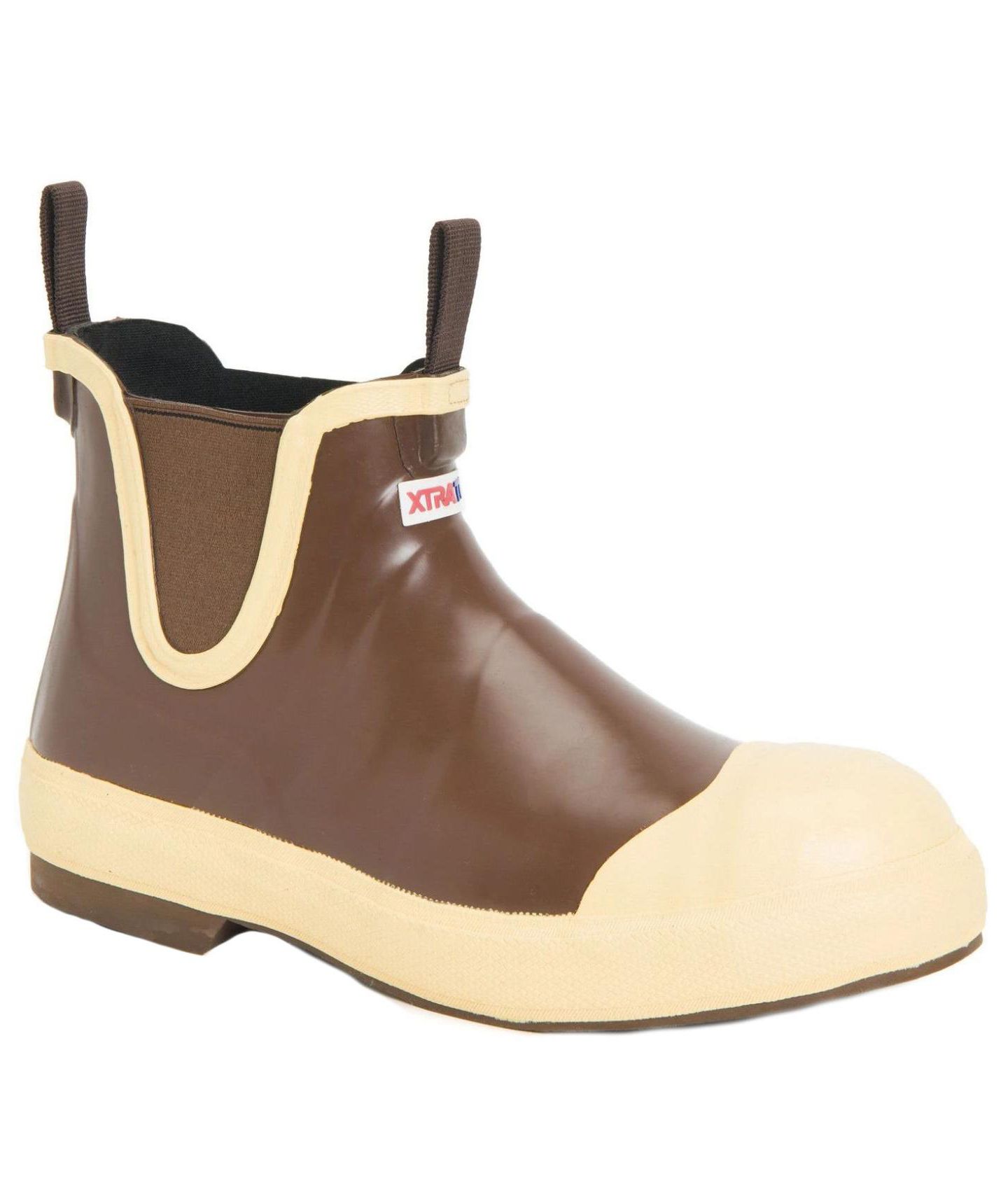 Мужские ботинки XTRATUF Steel Toe Legacy Ankle Deck Boot, цвет: Коричневый — фото 1