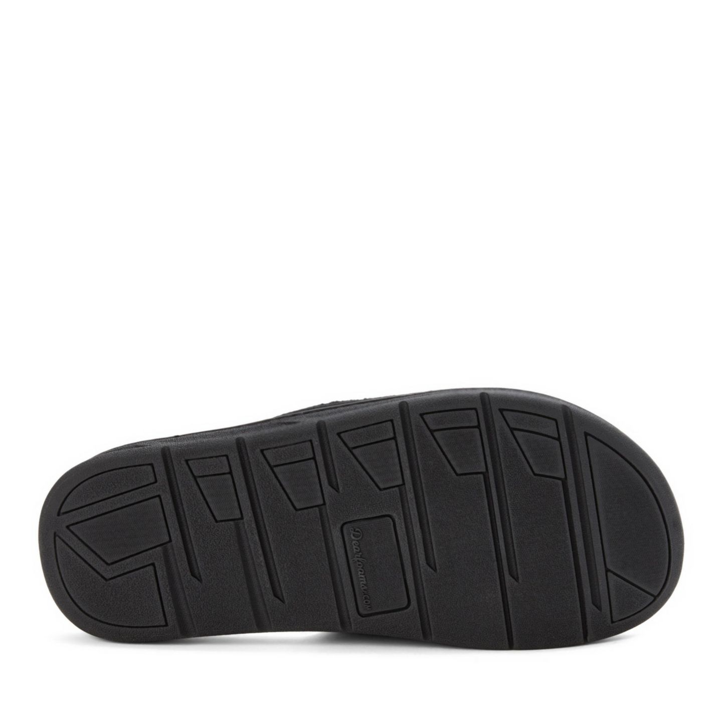 Мужские тапочки Dearfoams Collin Terry Adjustable Shower Slide House Slipper, цвет: Чёрный — фото 6