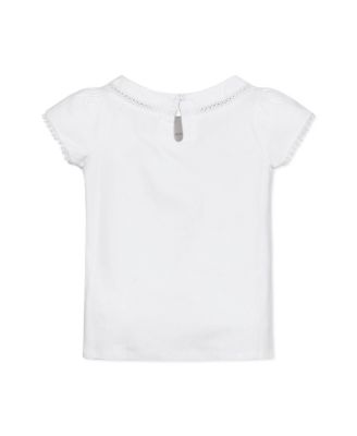 Girls Organic Short Sleeve Knit Top with Tulip Sleeves