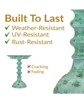 Backyard Beauty Cast Aluminum Metal Bird Bath