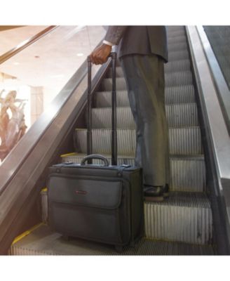 Rolling Briefcase Wheel Catalog Hard Case Laptop Bag Lawyer Attache