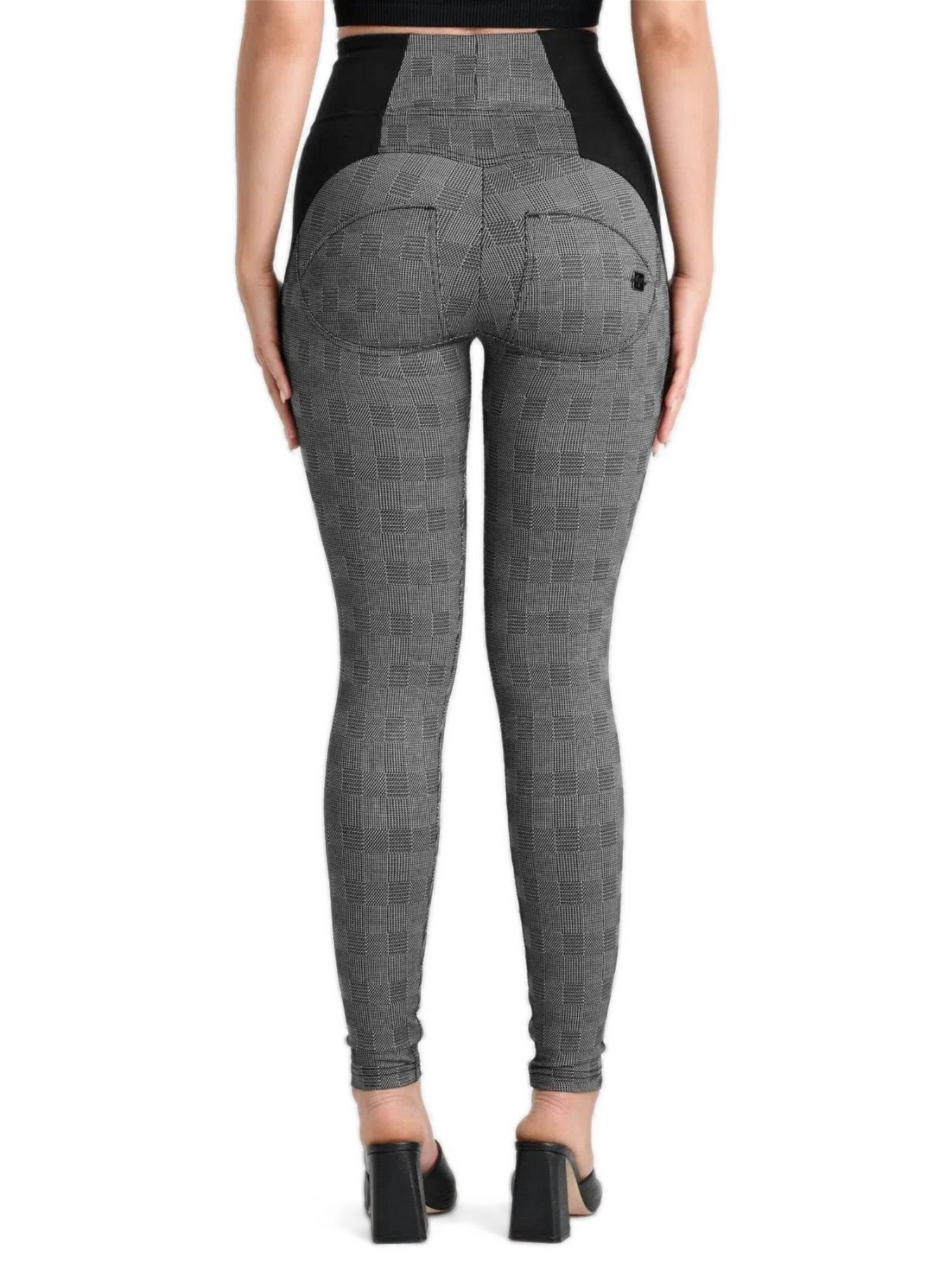 Women's Mosaic Weave High-Rise Sculpting Skinny Pants