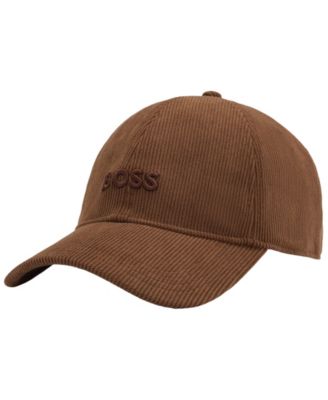 Hugo Boss - Men's Embroidered Logo Corduroy Hat