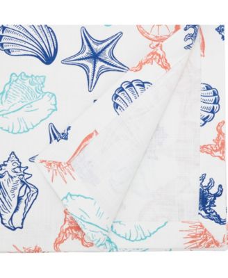 Ocean Breeze Sea Shells Table Runner, 14" x 72"