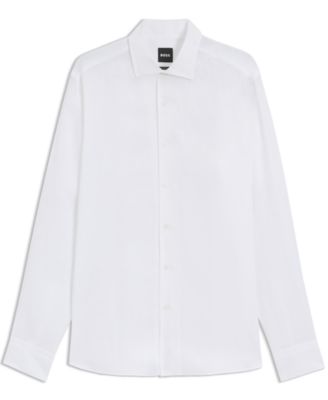 Hugo Boss BECKHAM x BOSS Men's Regular-Fit Linen Shirt
