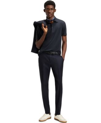 Hugo Boss BECKHAM x BOSS Men's Linen Regular-Fit Polo Shirt