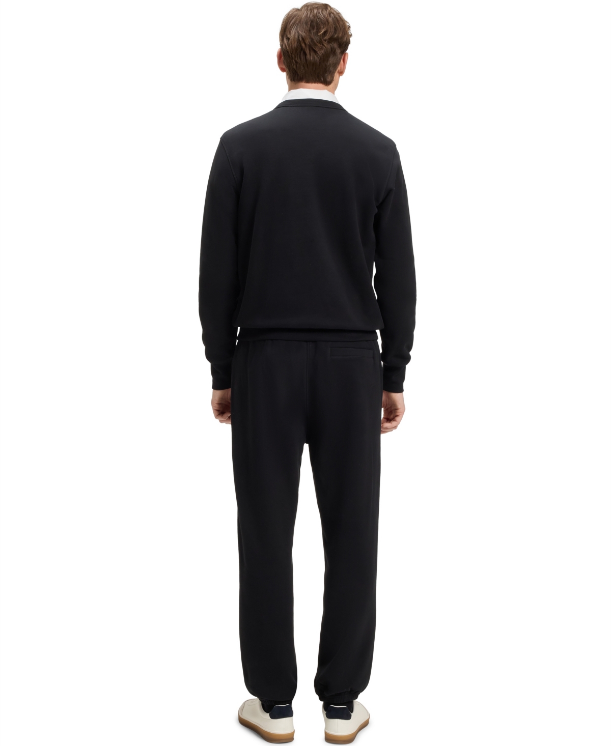 HUGO BOSS BECKHAM X BOSS MEN'S MERCERIZED COTTON TERRY CREW-NECK SWEATSHIRT 
