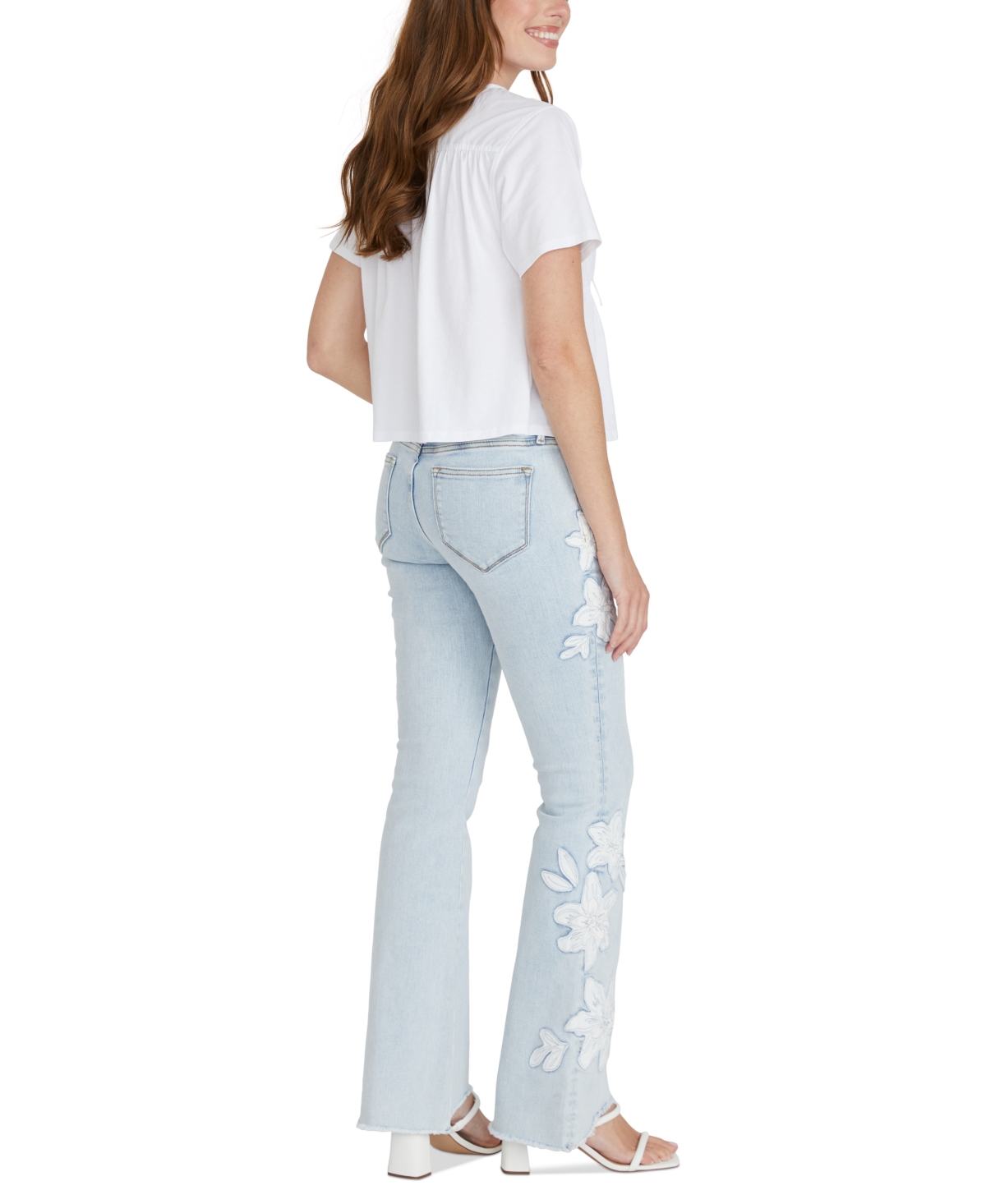 Driftwood Women's Low-rise Bootcut Jeans X Petunia Patchwork