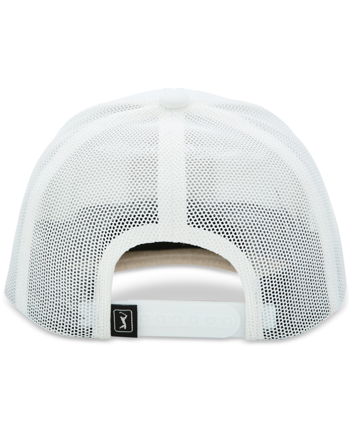 Pga Tour Men's Logo Patch Trucker Hat In White