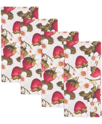 Breezy Juicy Strawberry Cotton Napkins, 20" x 20"