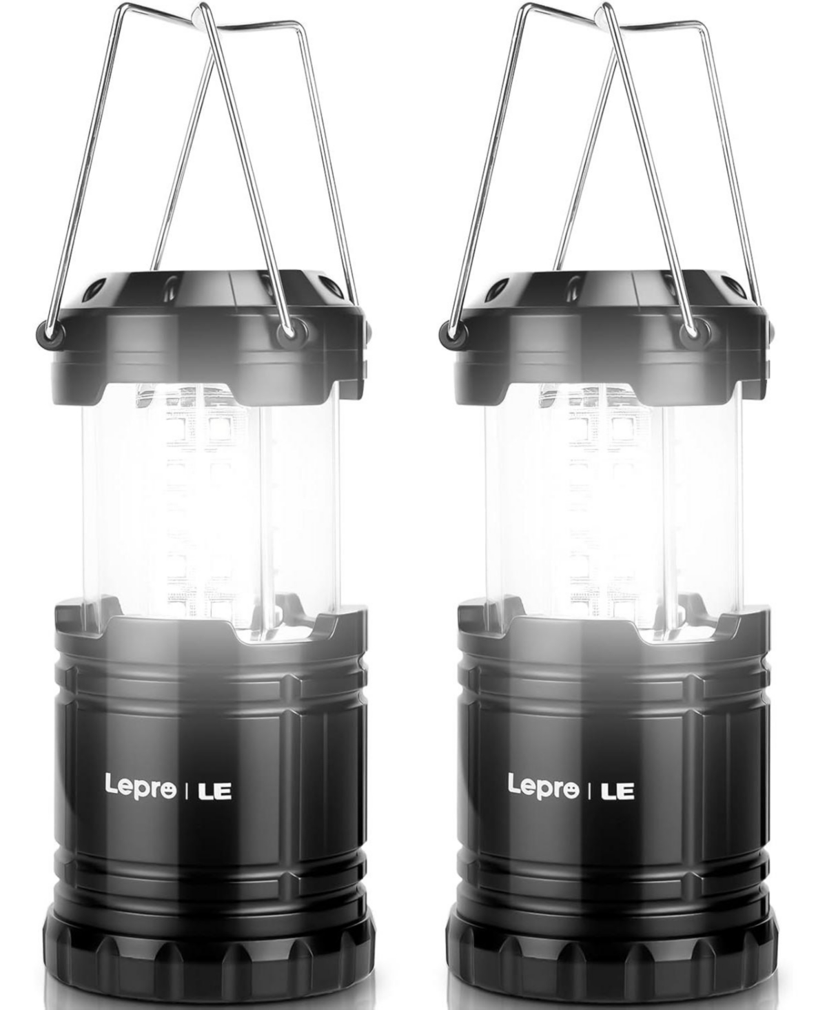 Led Camping Lanterns Battery Powered, Collapsible, IPX4 Water Resistant, Outdoor Portable Lights for Emergency, Hurricane, Storms and Outages