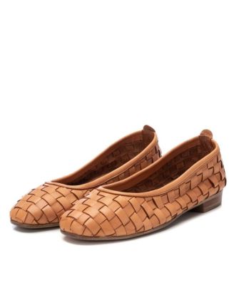Carmela Leather Collection Women's Braided Flats By XTI