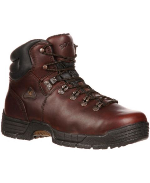 Мужские ботинки ROCKY MobiLite Steel Toe Waterproof Work Boots, цвет: Тёмный коричневый