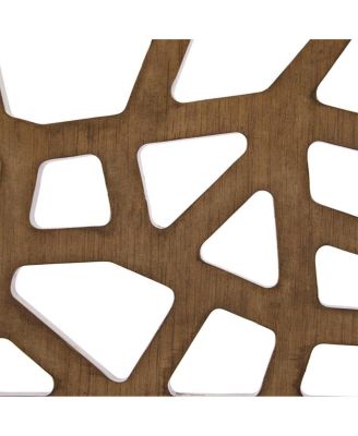 Set of 1 Counter Height Stool with Upholstered Seat, Cracked Ice Back Oak Veneer for Kitchen Island or Dining Room