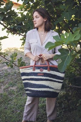 Balance Art Handmade Sisal Straw Basket Tote Bag