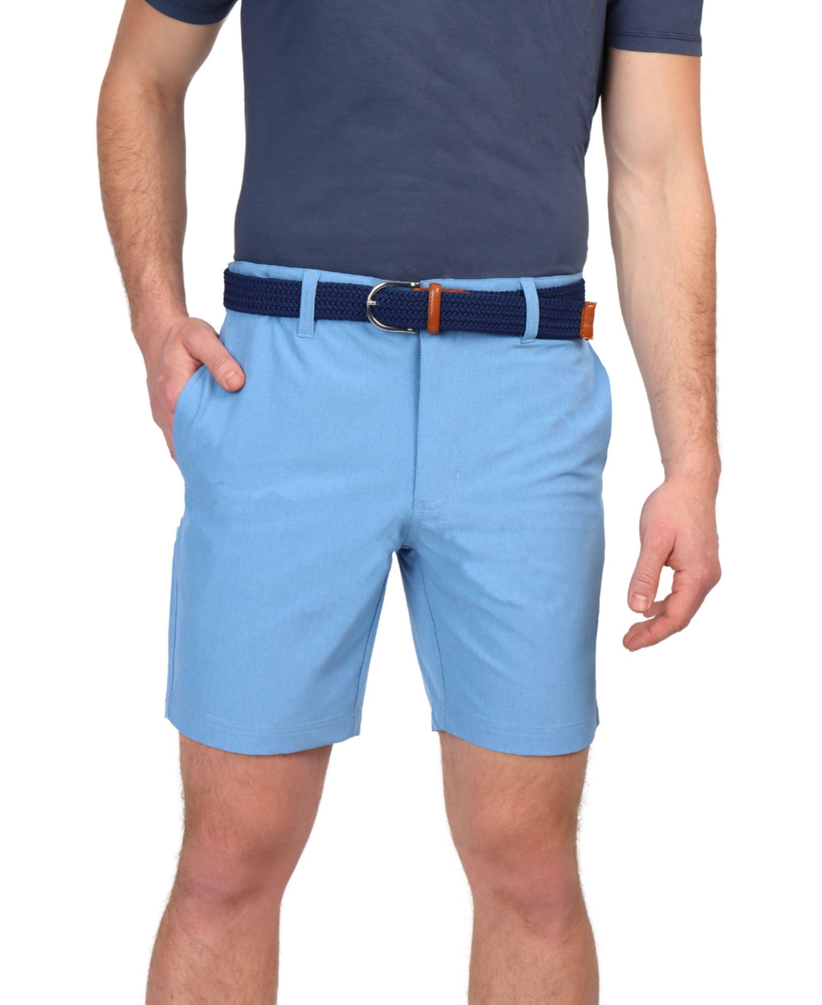 Men's Tonal Melange Performance Shorts - Sunwashed red