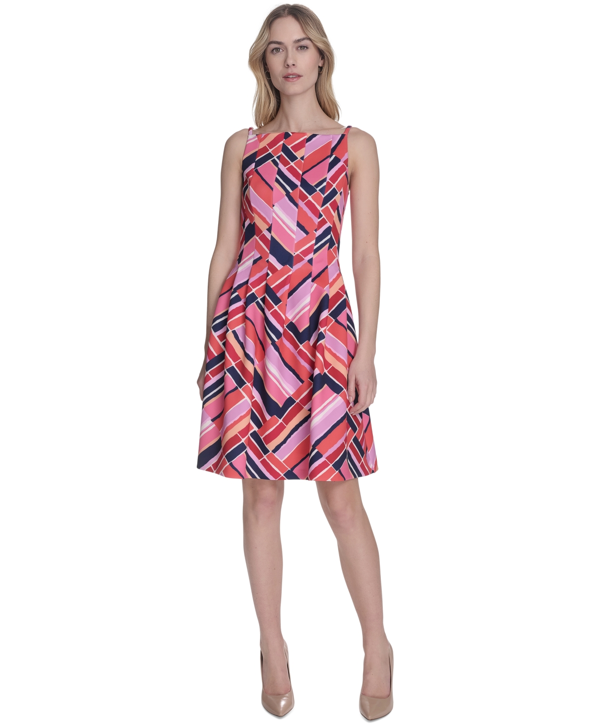 Vince Camuto Fit & Flare Scuba Dress