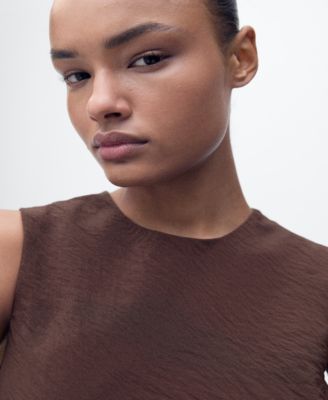 Women's Puffed Hem Midi Dress