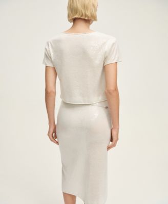 Women's Sequin Pencil Knit Skirts