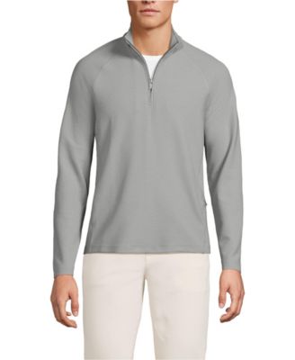 Men's Long Sleeve Waffle Quarter Zip