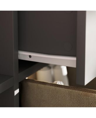 Diaper Table with 4 Drawers, Baby Changing Station with Storage Compartments