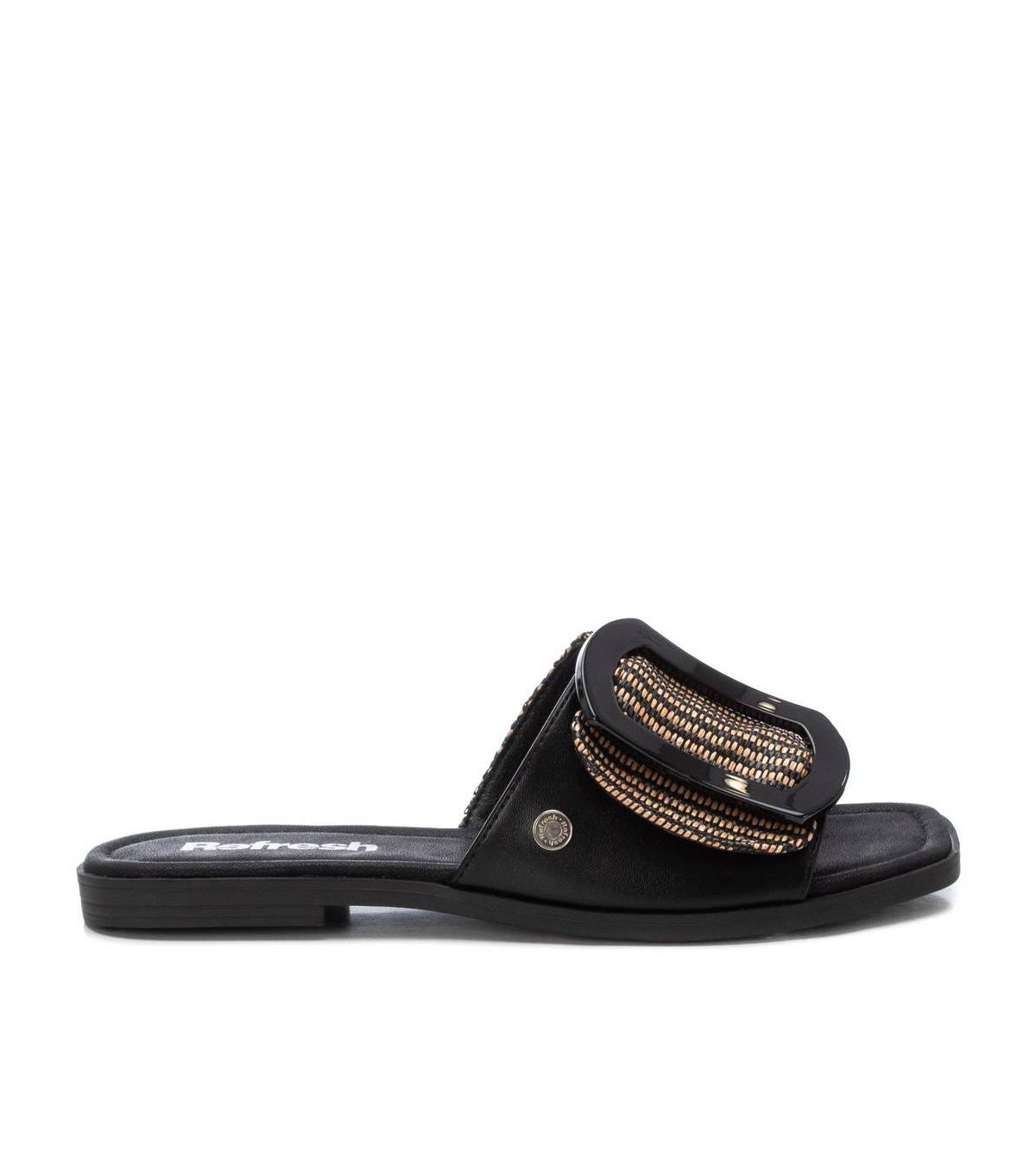 Women's Flat Slip in Sandals Refresh By Xti - Black