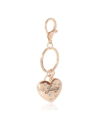 Gold Heart Keychain with Pearls – Chic & Elegant