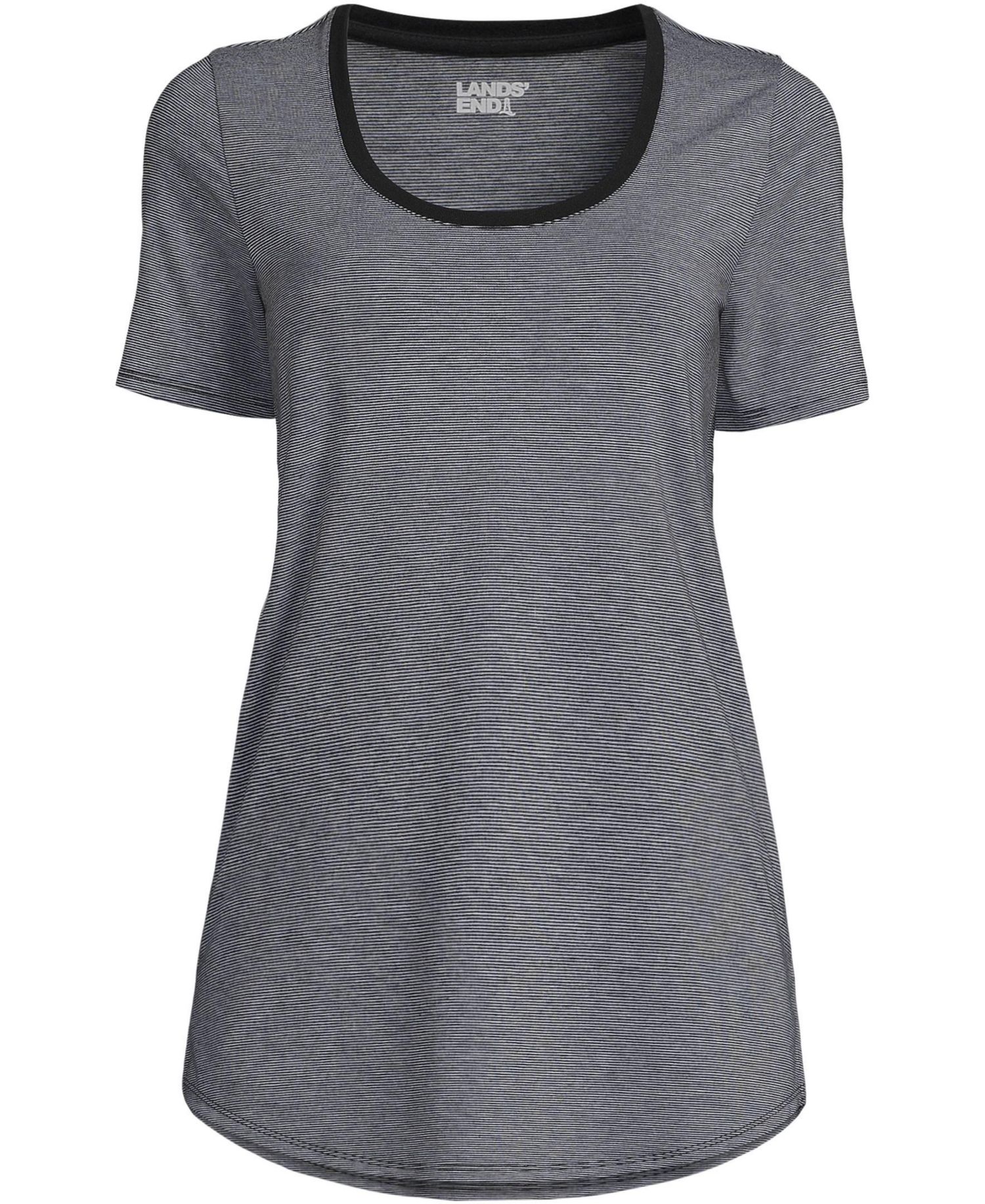 Women's Short Sleeve Power Performance Scoop Neck Curved Hem Tunic Tee
