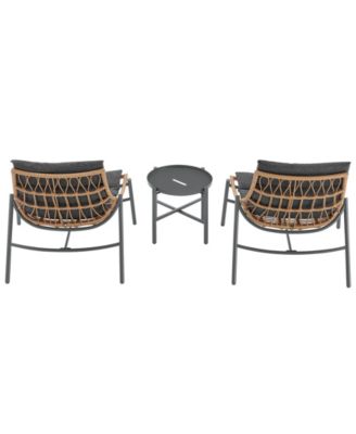 Sunset Modern Upholstered Patio Conversation Set