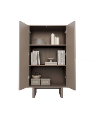 Ella 51.4" Modern 3-Shelf Accent Cabinet